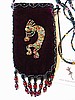 Plum Kokopelli cell phone holder